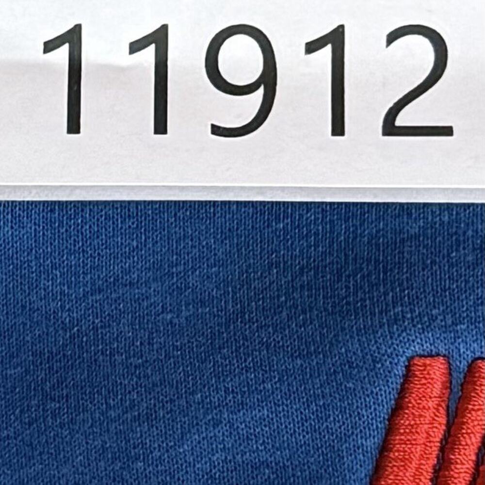 Nike Hoodie Mens Medium Blue Repeat Logo Pullover Sweatshirt Multi Swoosh - Picture 11 of 11